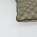 GUCCI GG Supreme Shoulder Bag PVC Beige Silver 141198 Auth 133479-10