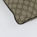 GUCCI GG Supreme Shoulder Bag PVC Beige Silver 141198 Auth 133479-12