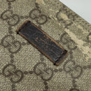 GUCCI GG Supreme Shoulder Bag PVC Beige Silver 141198 Auth 133479-14