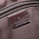 GUCCI GG Supreme Shoulder Bag PVC Beige Silver 141198 Auth 133479-15