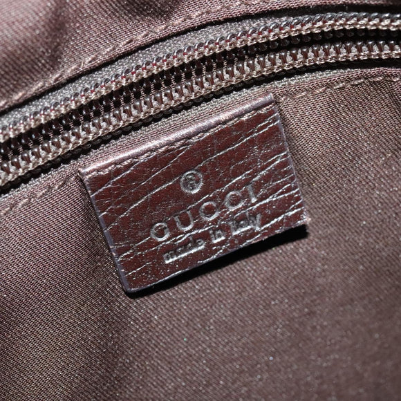 GUCCI GG Supreme Shoulder Bag PVC Beige Silver 141198 Auth 133479