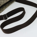 GUCCI GG Supreme Shoulder Bag PVC Beige Silver 141198 Auth 133479-7