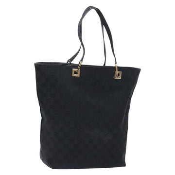 GUCCI GG Canvas Tote Bag Gold Black 002 1098 3444 Auth 133481