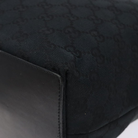 GUCCI GG Canvas Tote Bag Gold Black 002 1098 3444 Auth 133481