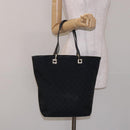 GUCCI GG Canvas Tote Bag Gold Black 002 1098 3444 Auth 133481-21