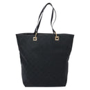 GUCCI GG Canvas Tote Bag Gold Black 002 1098 3444 Auth 133481-3