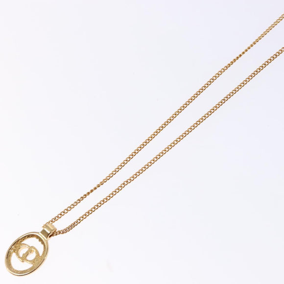 Christian Dior Necklace metal Gold Auth 133488