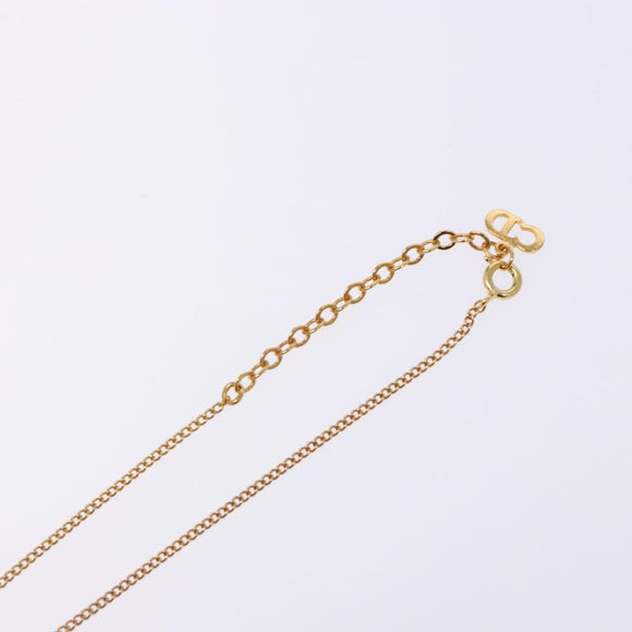 Christian Dior Necklace metal Gold Auth 133488