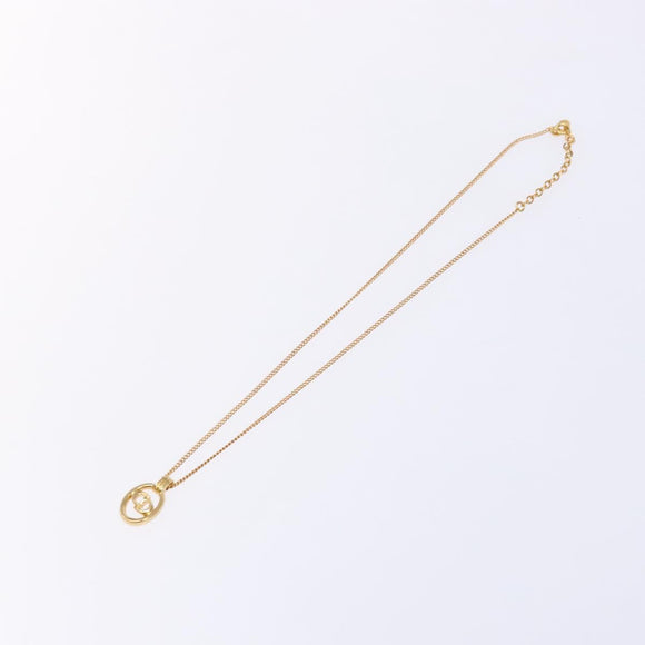 Christian Dior Necklace metal Gold Auth 133488