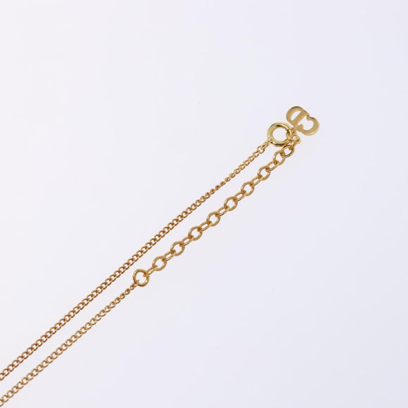 Christian Dior Necklace metal Gold Auth 133488