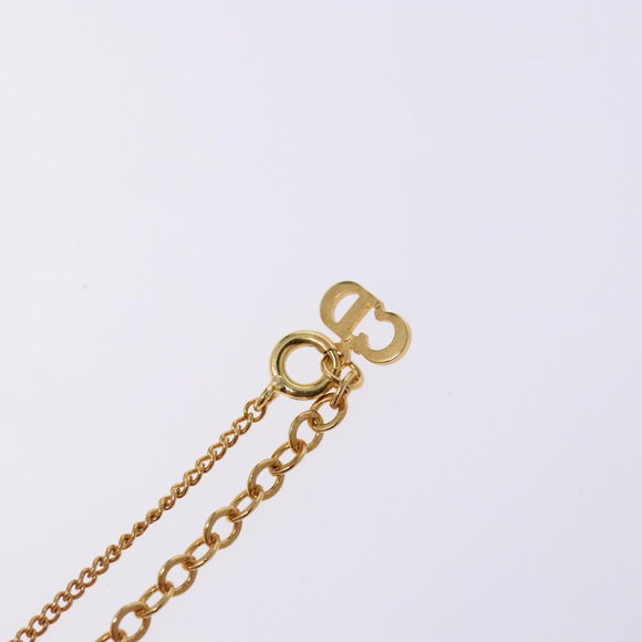 Christian Dior Necklace metal Gold Auth 133488
