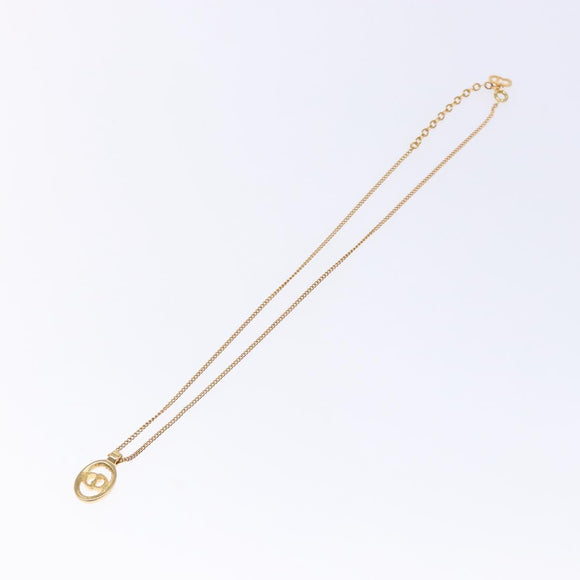 Christian Dior Necklace metal Gold Auth 133488