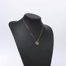 Christian Dior Necklace metal Gold Auth 133489-13