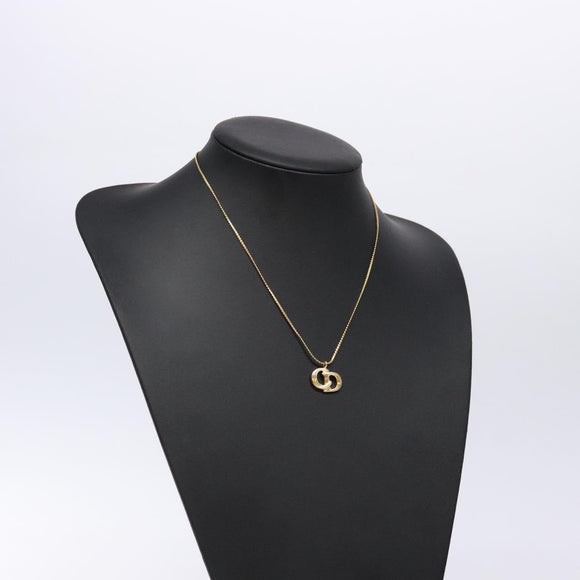 Christian Dior Necklace metal Gold Auth 133489