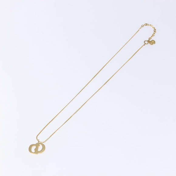Christian Dior Necklace metal Gold Auth 133489