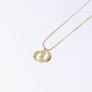 Christian Dior Necklace metal Gold Auth 133489-9