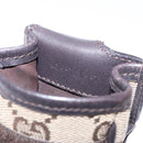 GUCCI GG Canvas Pouch Beige Silver 039 1669 1097 Auth 133490-12