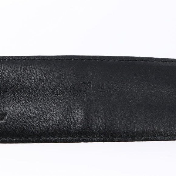 FENDI Zucca Canvas Belt Black Brown Auth 133498