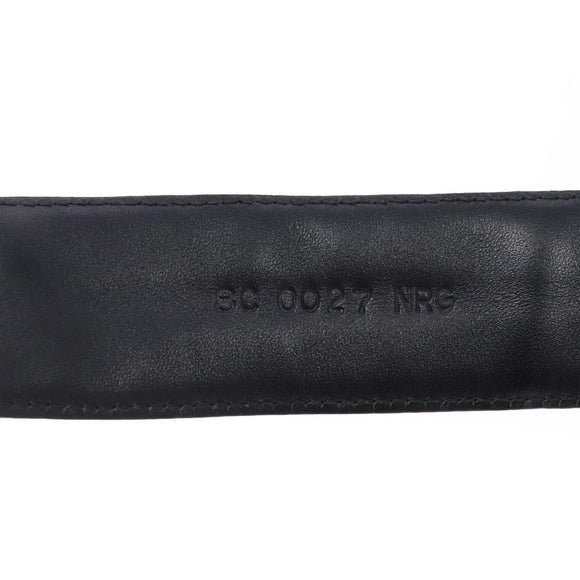 FENDI Zucca Canvas Belt Black Brown Auth 133498