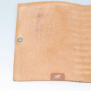 HERMES Yuris PM Day Planner Cover Leather Brown Silver Auth 133499-17