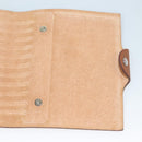 HERMES Yuris PM Day Planner Cover Leather Brown Silver Auth 133499-18