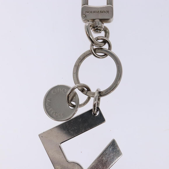 LOUIS VUITTON Porte Cles LV Rope Charm metal Silver M66497 LV Auth 133502