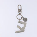 LOUIS VUITTON Porte Cles LV Rope Charm metal Silver M66497 LV Auth 133502-6