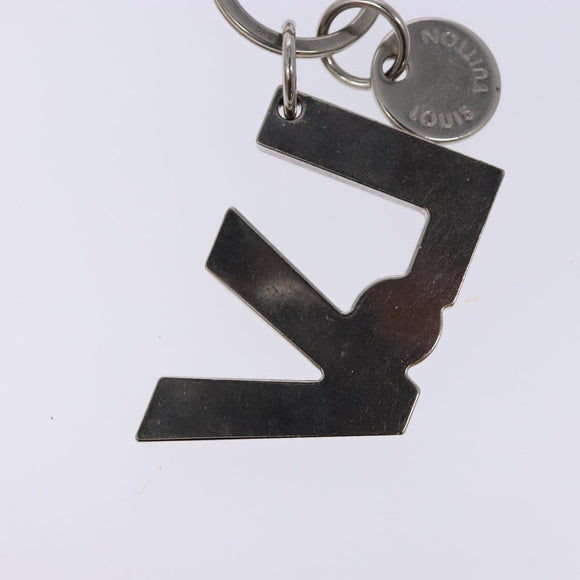 LOUIS VUITTON Porte Cles LV Rope Charm metal Silver M66497 LV Auth 133502