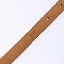 LOUIS VUITTON Belt Leather Black LV Auth 133503-11