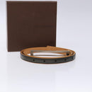 LOUIS VUITTON Belt Leather Black LV Auth 133503-12