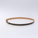 LOUIS VUITTON Belt Leather Black LV Auth 133503-3