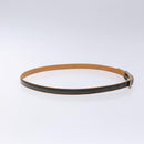 LOUIS VUITTON Belt Leather Black LV Auth 133503-4