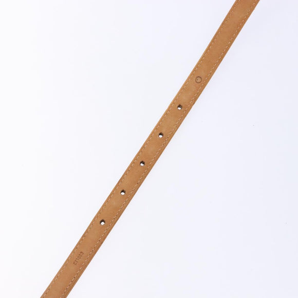 LOUIS VUITTON Belt Leather Black LV Auth 133503