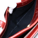 GIVENCHY Hand Bag Leather Red Gold Auth 133504-22