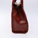 GIVENCHY Hand Bag Leather Red Gold Auth 133504-3