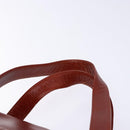 GIVENCHY Hand Bag Leather Red Gold Auth 133504-8