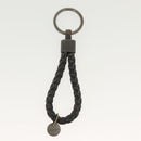 BOTTEGA VENETA INTRECCIATO Key Holder Leather Black Auth 133509-5