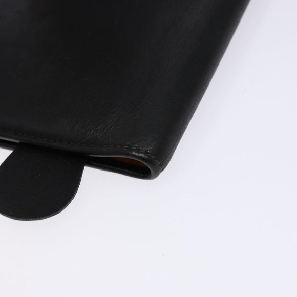 GUCCI Book Cover Leather Black Auth 133512
