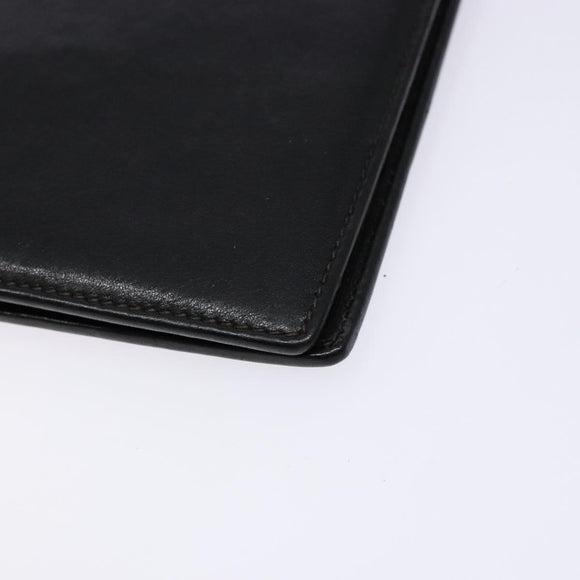 GUCCI Book Cover Leather Black Auth 133512