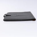 GUCCI Book Cover Leather Black Auth 133512-5