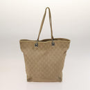 GUCCI GG Canvas Tote Bag 2Set Beige Gold pink Auth 133515-11