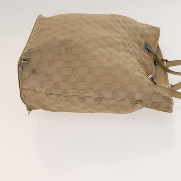 GUCCI GG Canvas Tote Bag 2Set Beige Gold pink Auth 133515