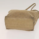 GUCCI GG Canvas Tote Bag 2Set Beige Gold pink Auth 133515-15