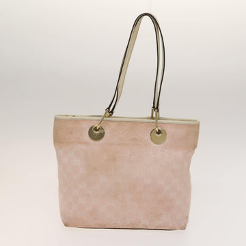 GUCCI GG Canvas Tote Bag 2Set Beige Gold pink Auth 133515 - 0