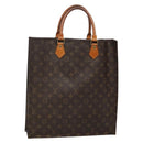 LOUIS VUITTON Monogram Sac Plat Hand Bag M51140 LV Auth 133557-1