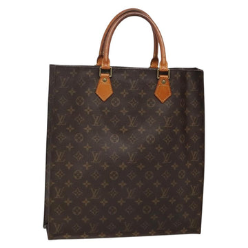 LOUIS VUITTON Monogram Sac Plat Hand Bag M51140 LV Auth 133557