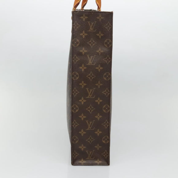 LOUIS VUITTON Monogram Sac Plat Hand Bag M51140 LV Auth 133557