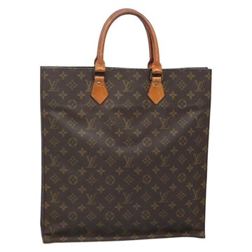 LOUIS VUITTON Monogram Sac Plat Hand Bag M51140 LV Auth 133558