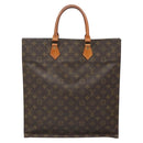 LOUIS VUITTON Monogram Sac Plat Hand Bag M51140 LV Auth 133558-2