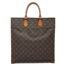 LOUIS VUITTON Monogram Sac Plat Hand Bag M51140 LV Auth 133558-3
